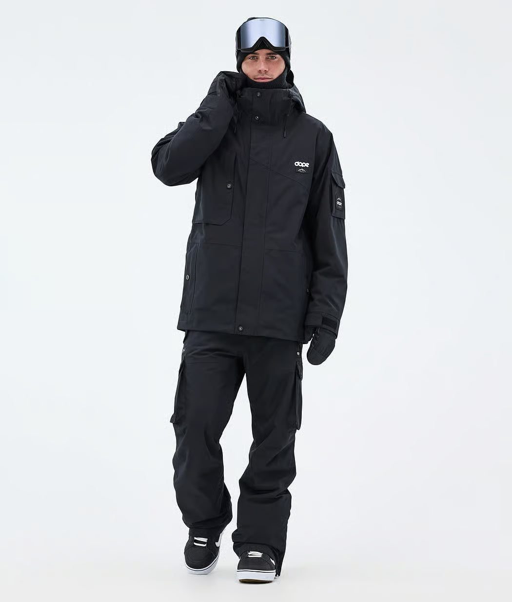 Adept snowboard jacket men's blackout
