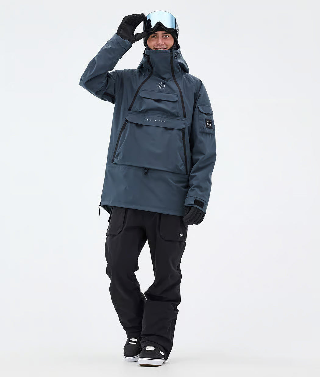 Akin snowboard jacket men metal blue