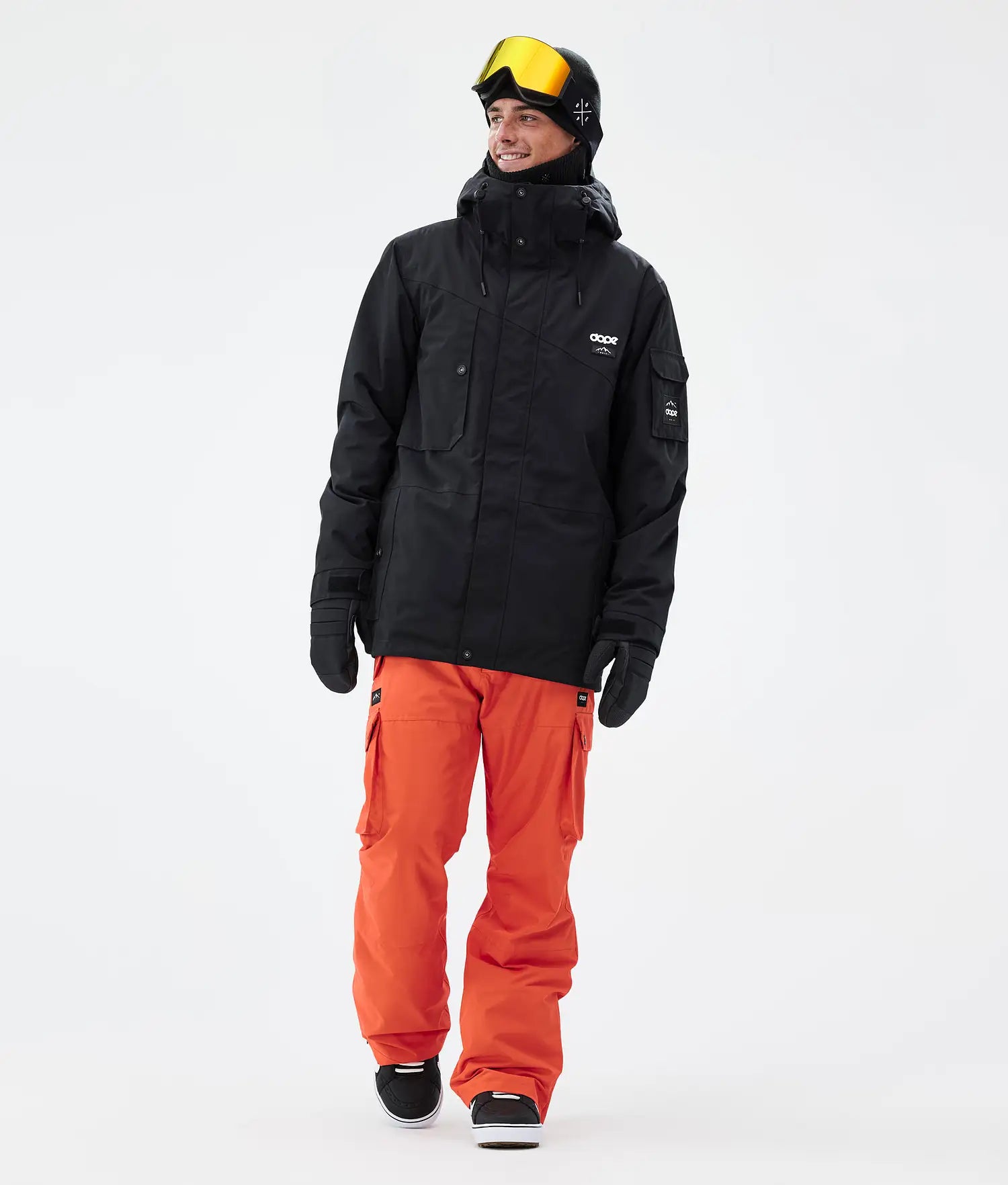 Iconic snowboard pants men orange