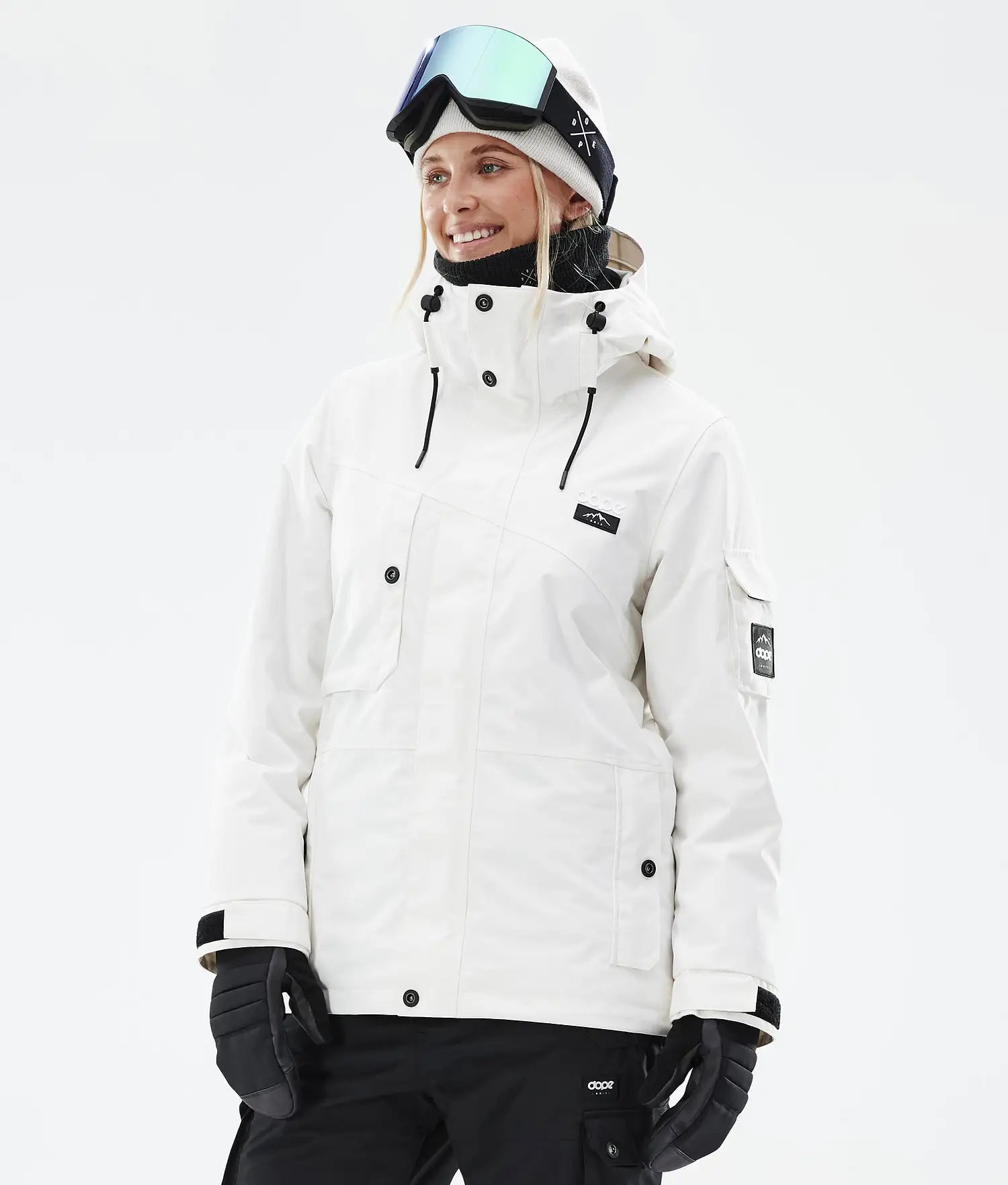 Adept W snowboard jacket women Old White