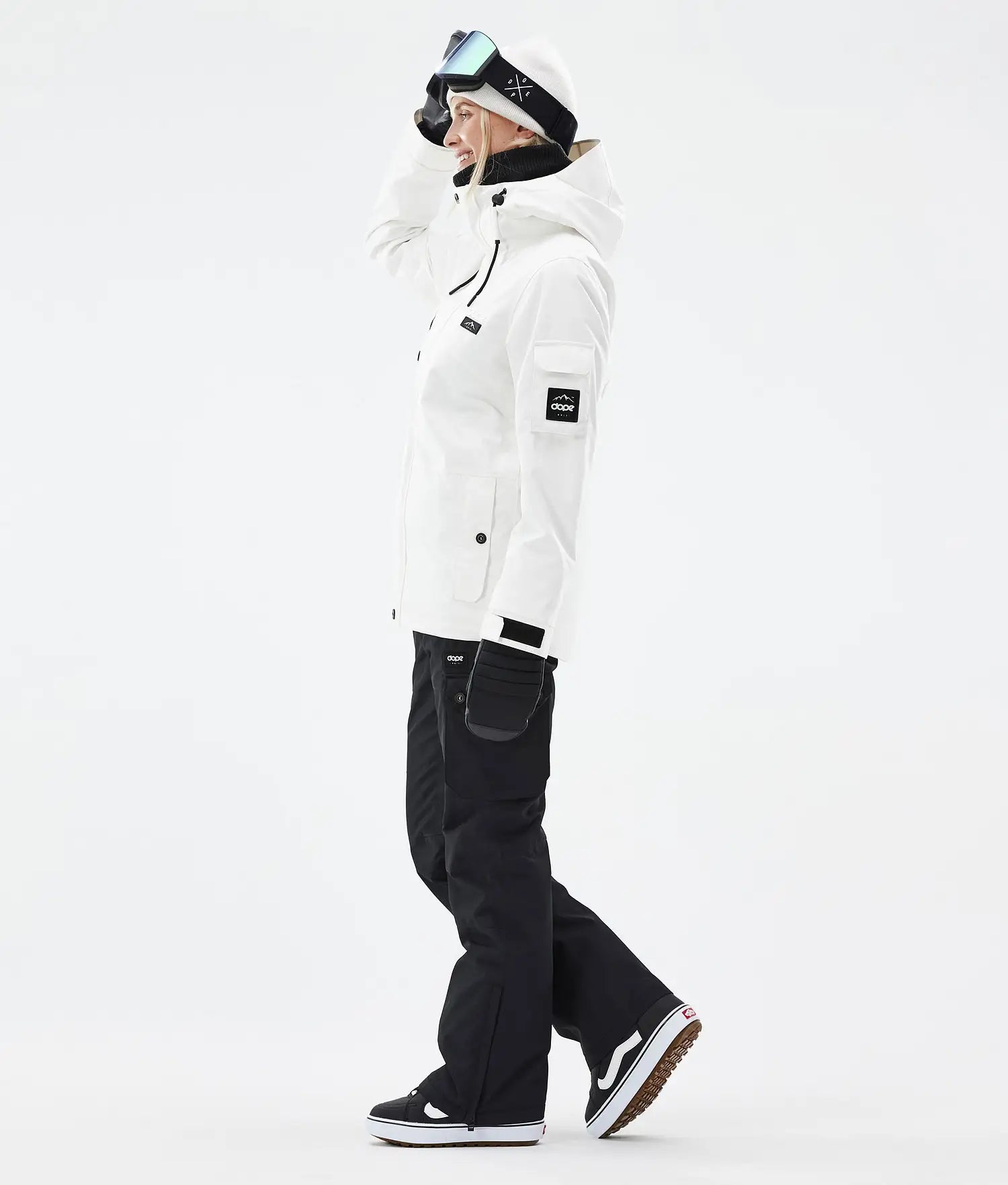 Adept W snowboard jacket women Old White