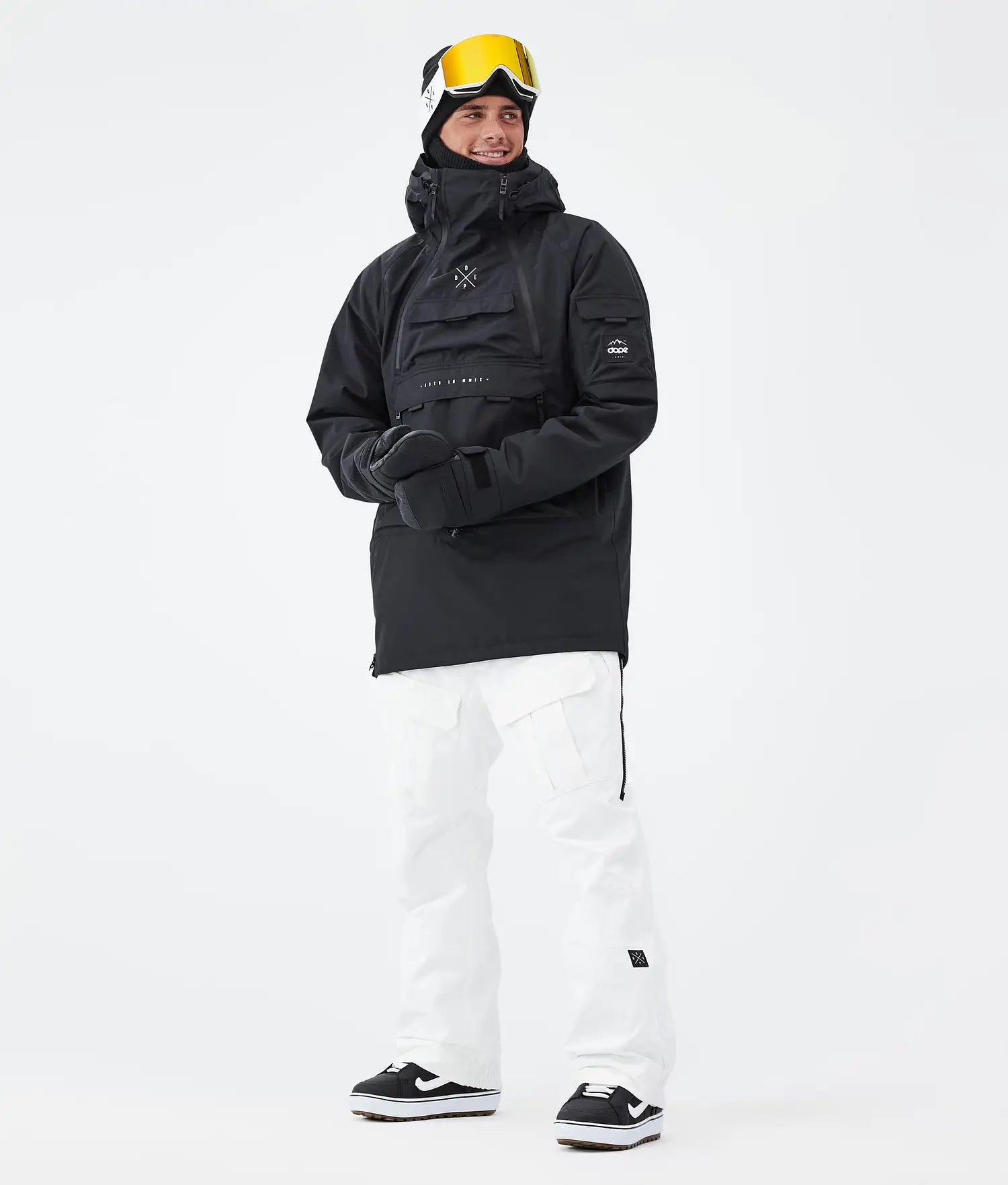 Antek snowboard pants men Old White