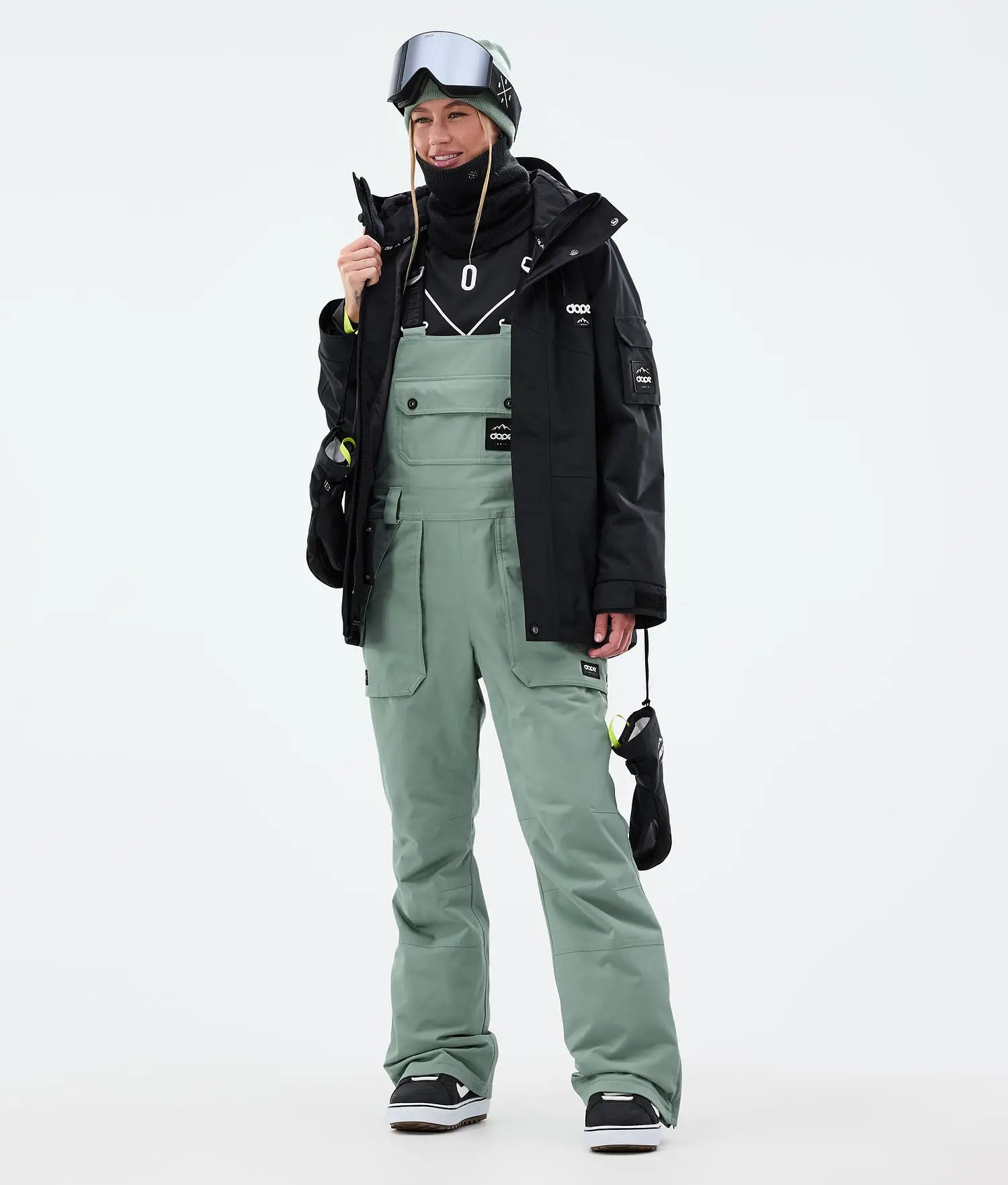 Notorious B.I.B W Snowboard Pants Women Faded Green novo