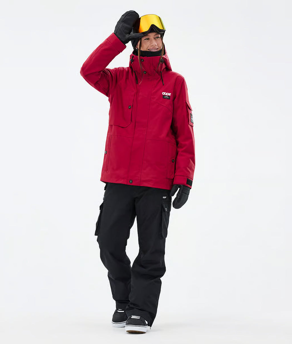 Adept W Snowboard Jacket Women Deep Red