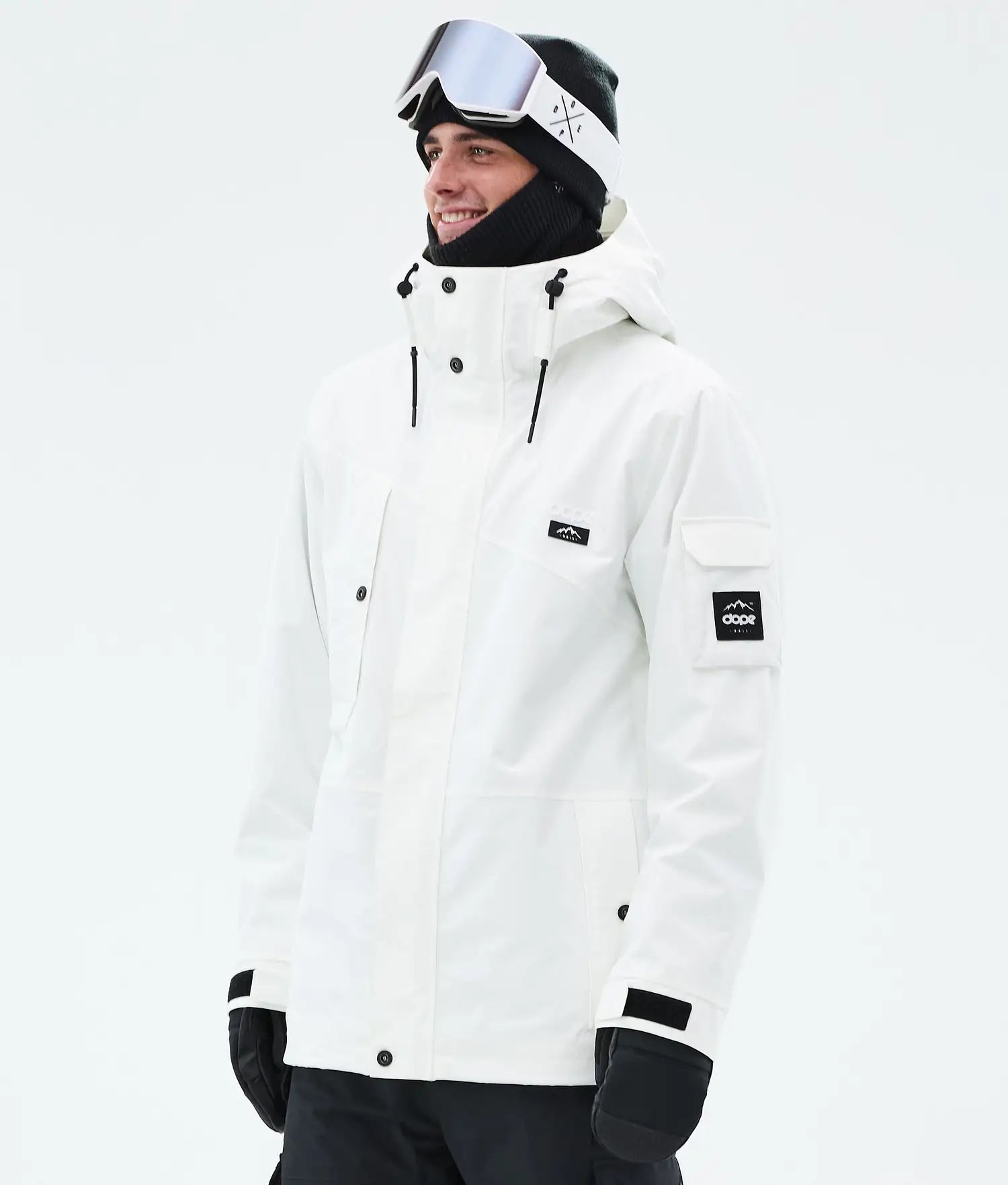 Adept snowboard jacket men Whitish