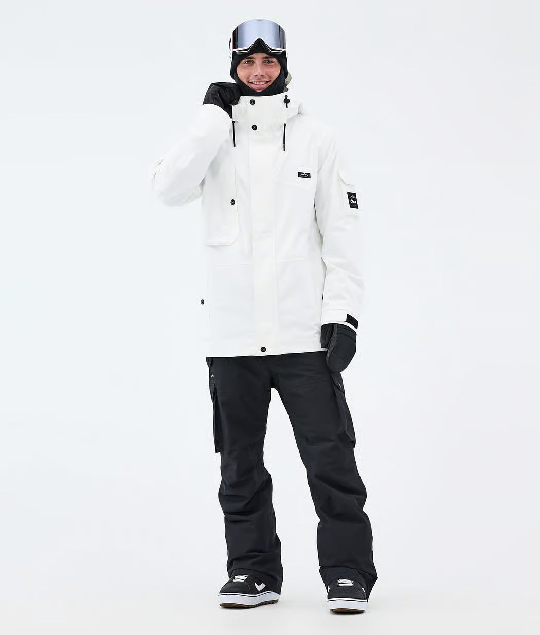 Adept snowboard jacket men Whitish