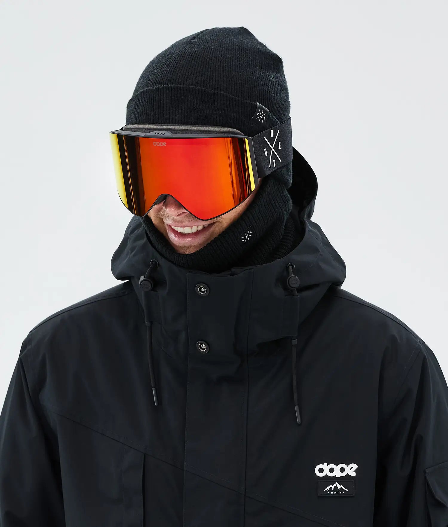 Sight ski goggles Black/Red Mirror